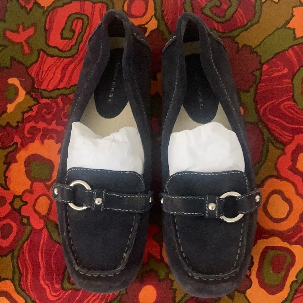 Banana Republic Driving Moccasins Navy Suede Size 9 women’s